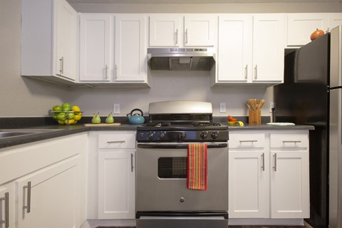 Kitchen at Villas de la Terraza Apartments in Albuquerque NM October 2020